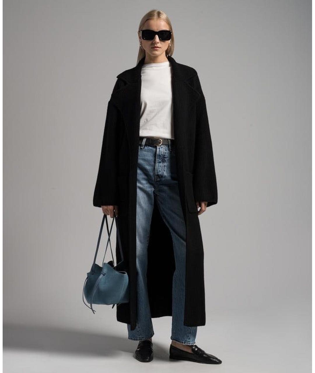 TOTEME Черное пальто, фото 2