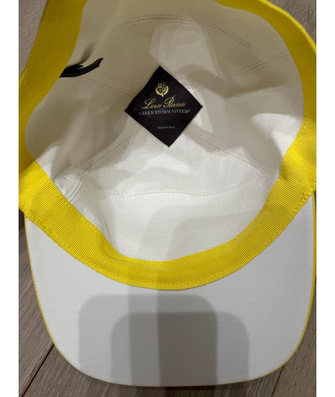 LORO PIANA Желтая кепка, фото 2