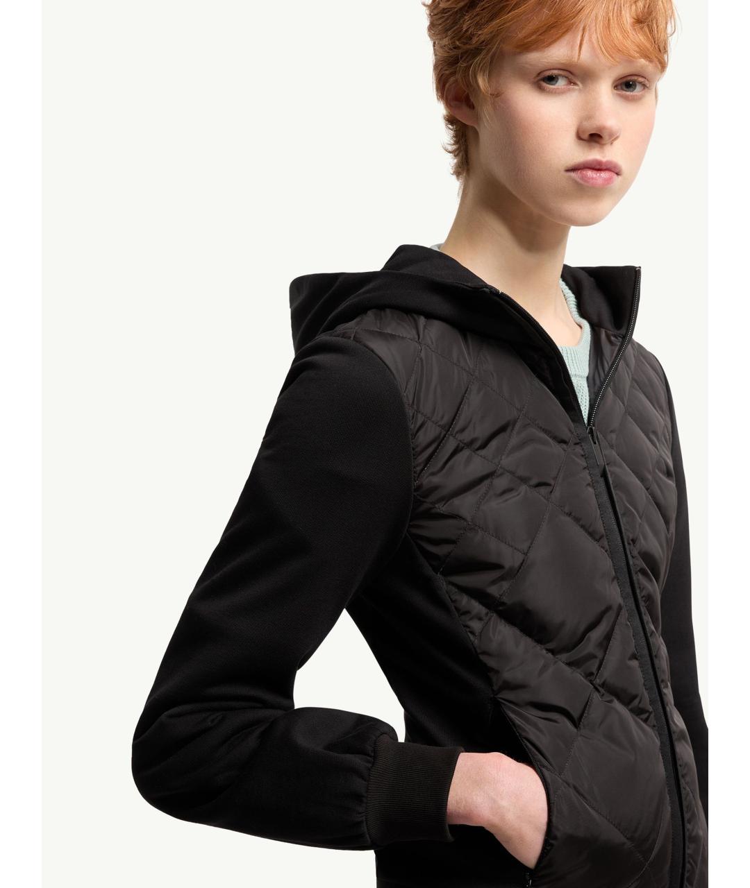 MONCLER Черная хлопковая куртка, фото 6