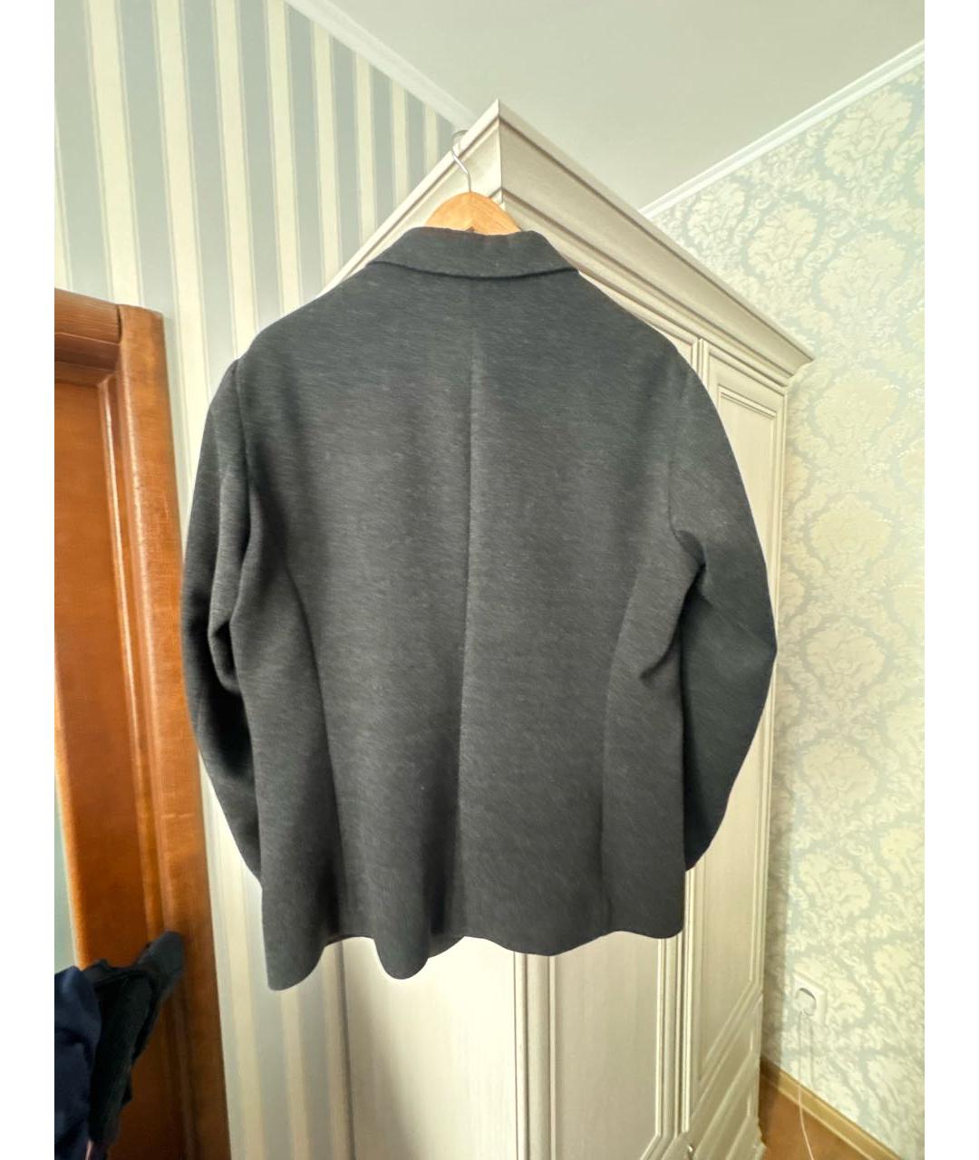 ERMENEGILDO ZEGNA XXX Серый шерстяной пиджак, фото 2