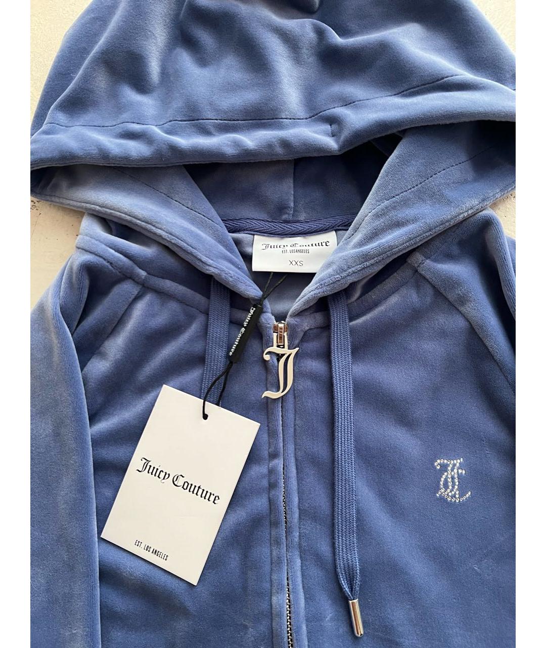 JUICY COUTURE Синий велюровый спортивные костюмы, фото 3