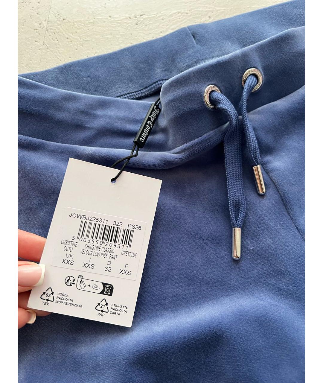 JUICY COUTURE Синий велюровый спортивные костюмы, фото 8