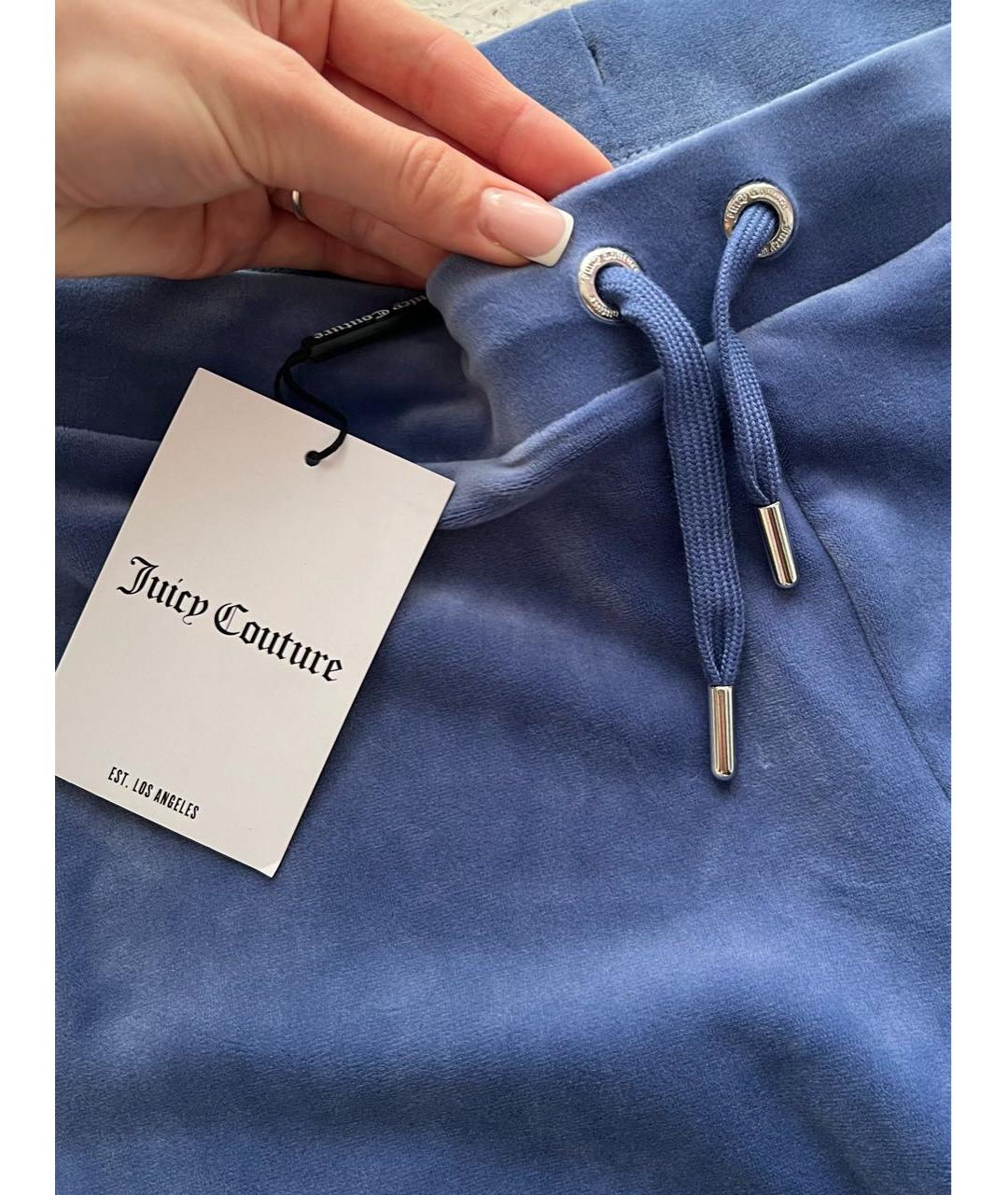 JUICY COUTURE Синий велюровый спортивные костюмы, фото 7