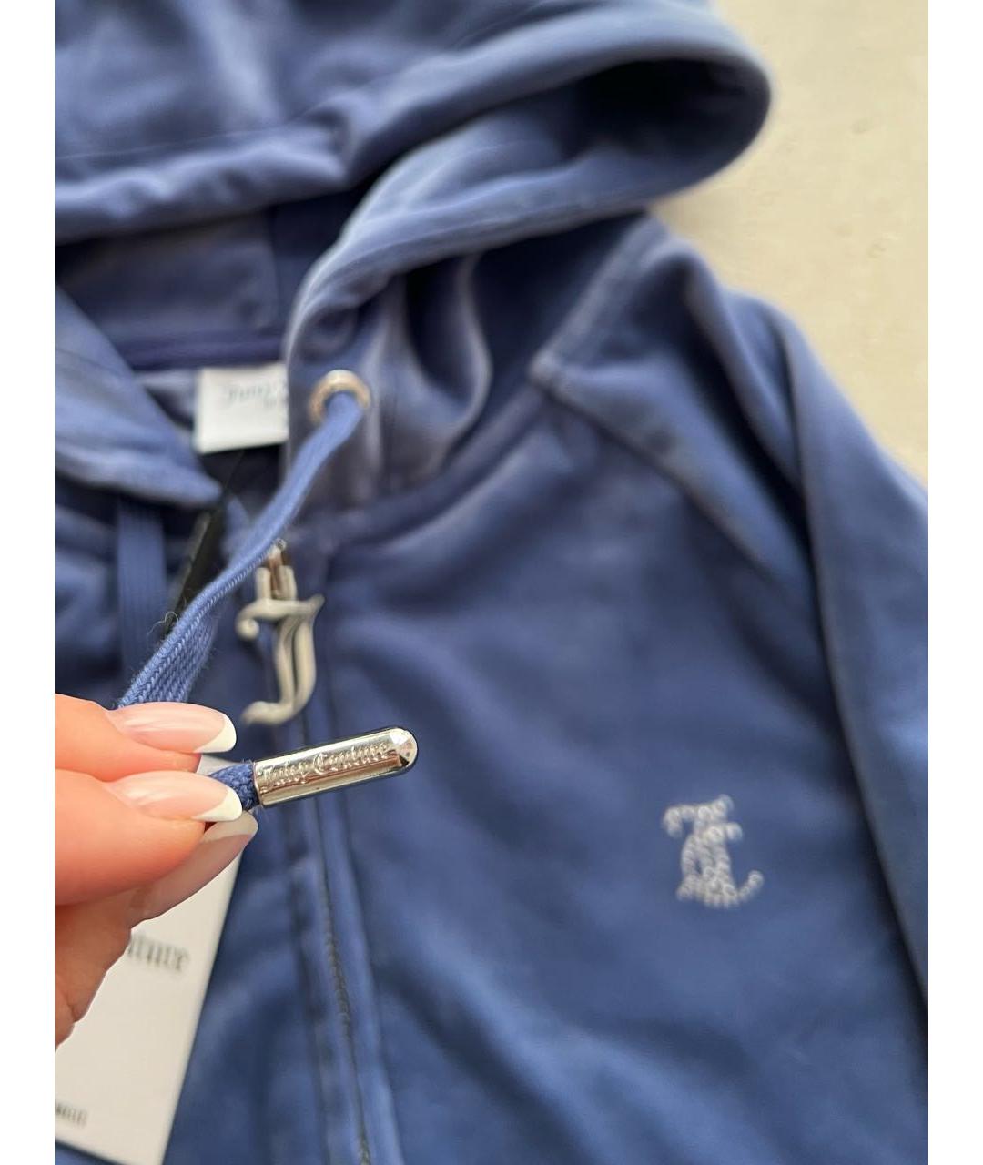 JUICY COUTURE Синий велюровый спортивные костюмы, фото 4