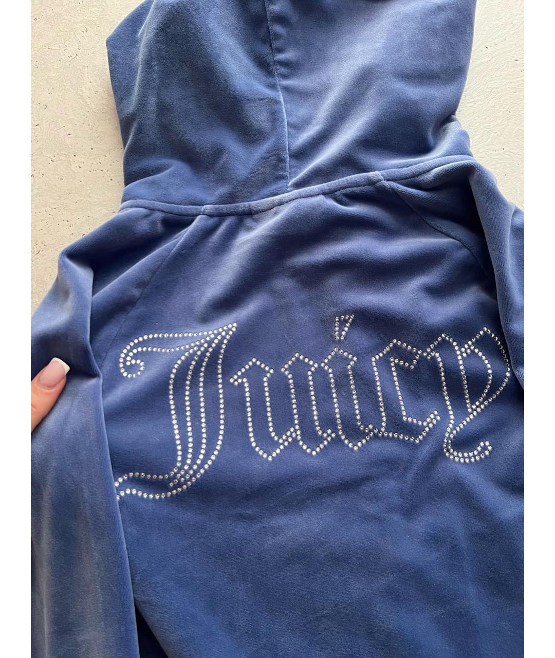 JUICY COUTURE Синий велюровый спортивные костюмы, фото 5