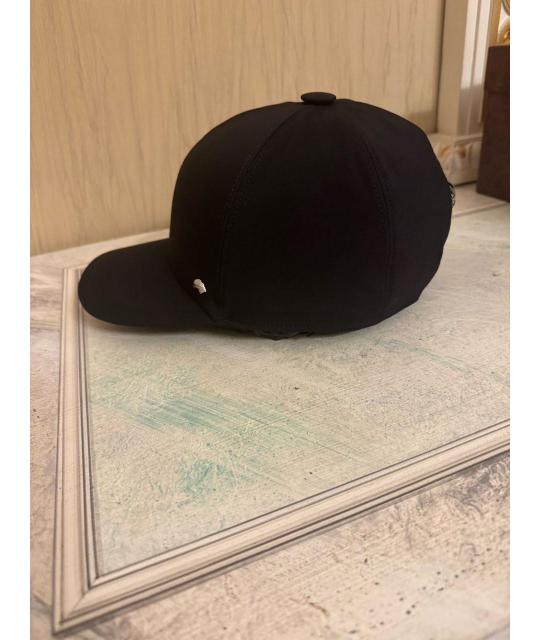 STEFANO RICCI Черная хлопковая кепка/бейсболка, фото 3