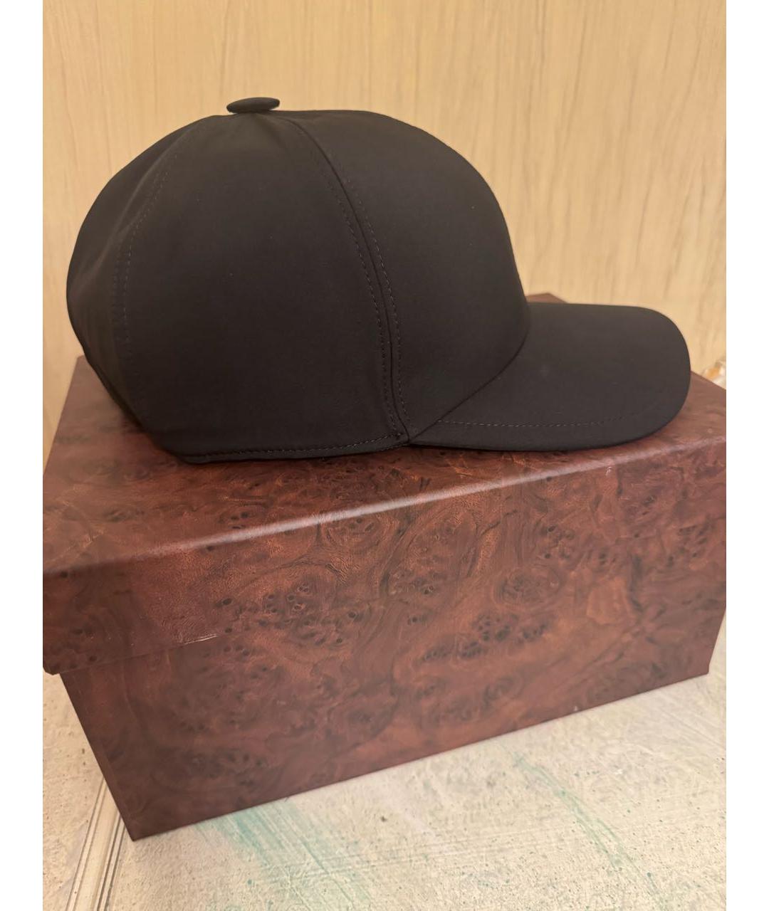 STEFANO RICCI Черная хлопковая кепка/бейсболка, фото 4