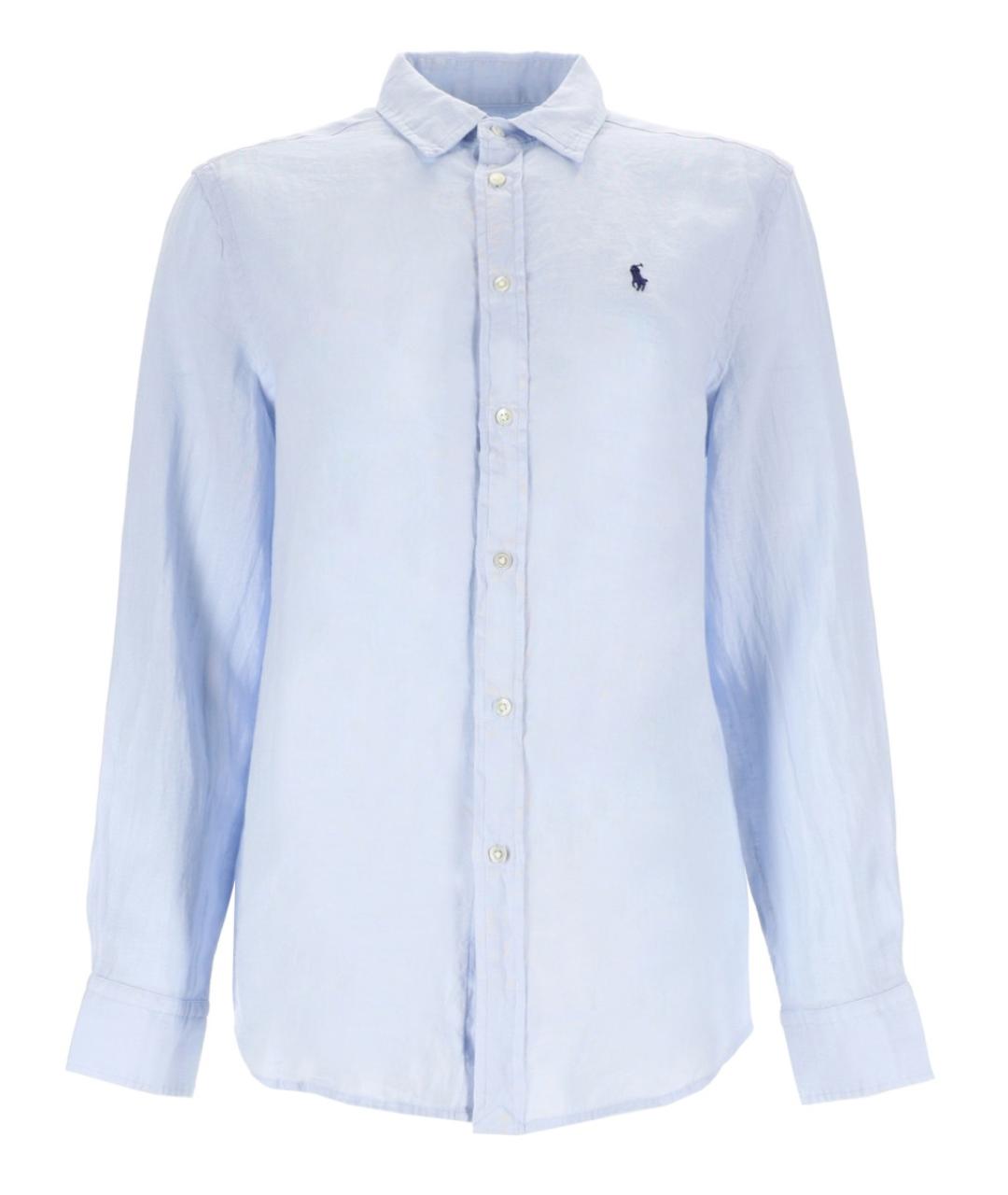 POLO RALPH LAUREN Синяя льняная рубашка, фото 1