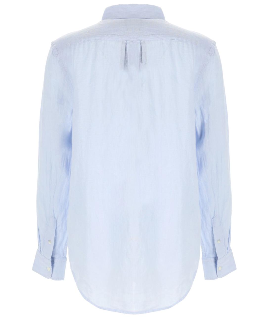 POLO RALPH LAUREN Синяя льняная рубашка, фото 2