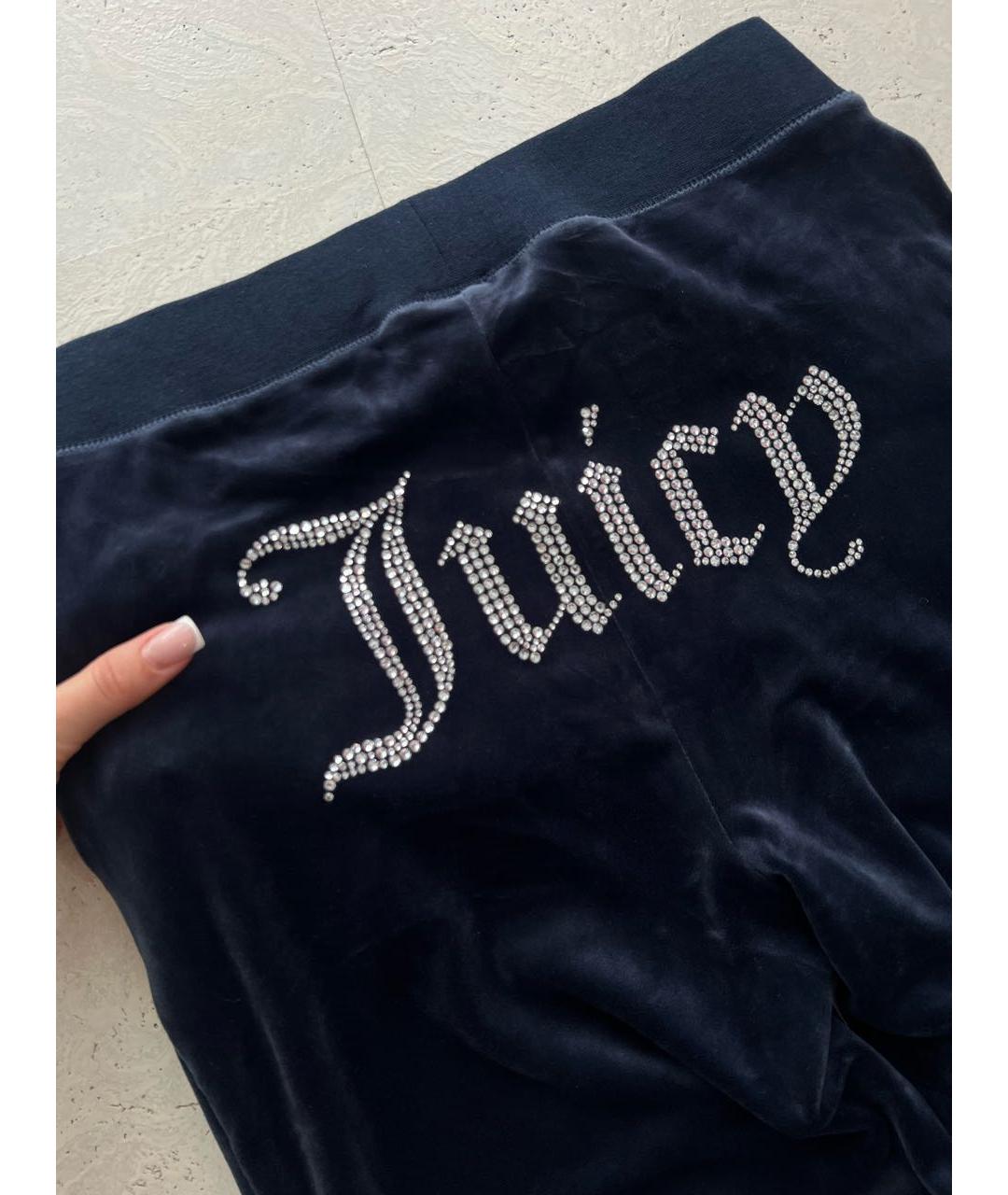 JUICY COUTURE Темно-синий велюровый спортивные костюмы, фото 7