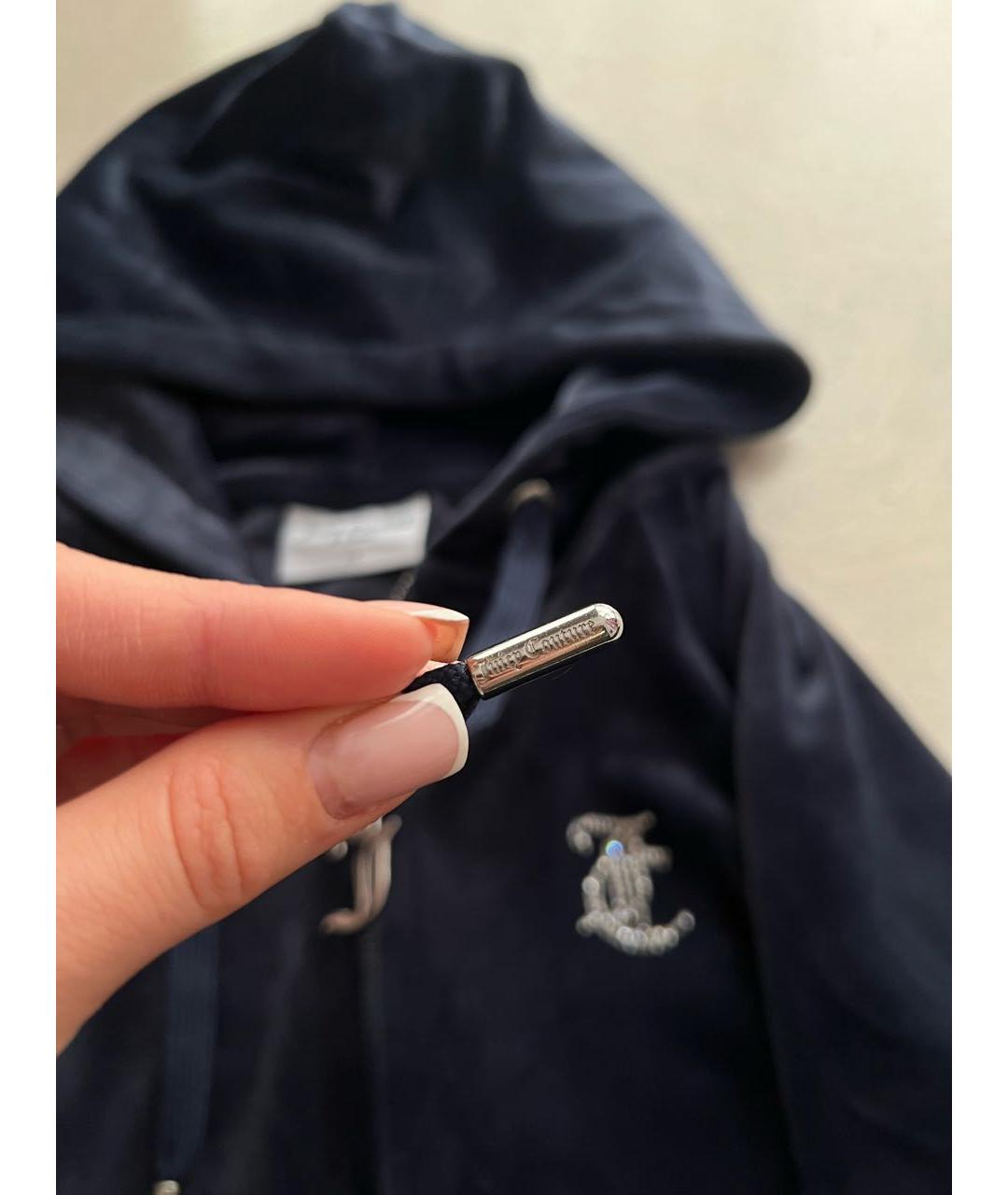 JUICY COUTURE Темно-синий велюровый спортивные костюмы, фото 8