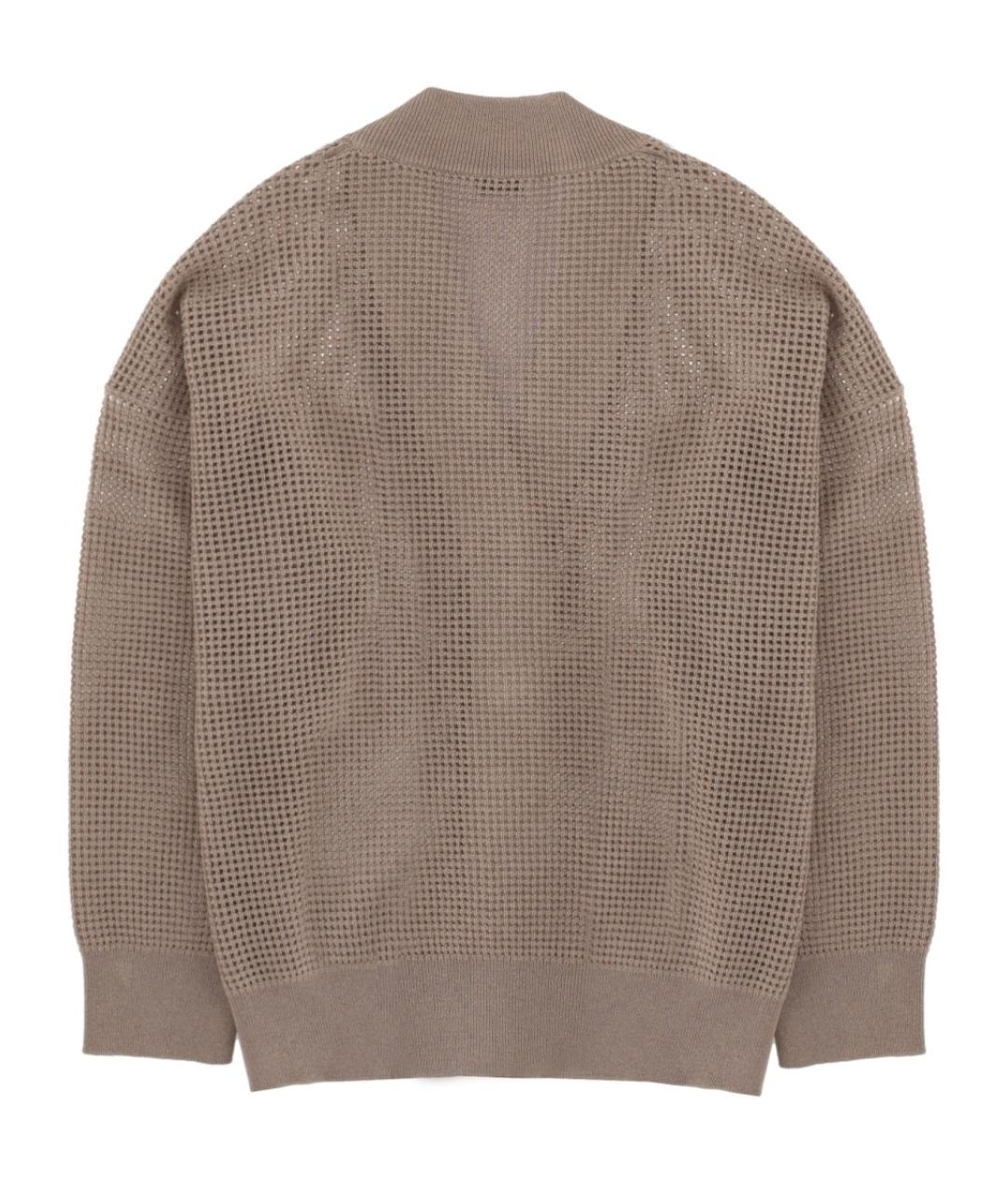 BRUNELLO CUCINELLI Бежевый кашемировый кардиган, фото 2