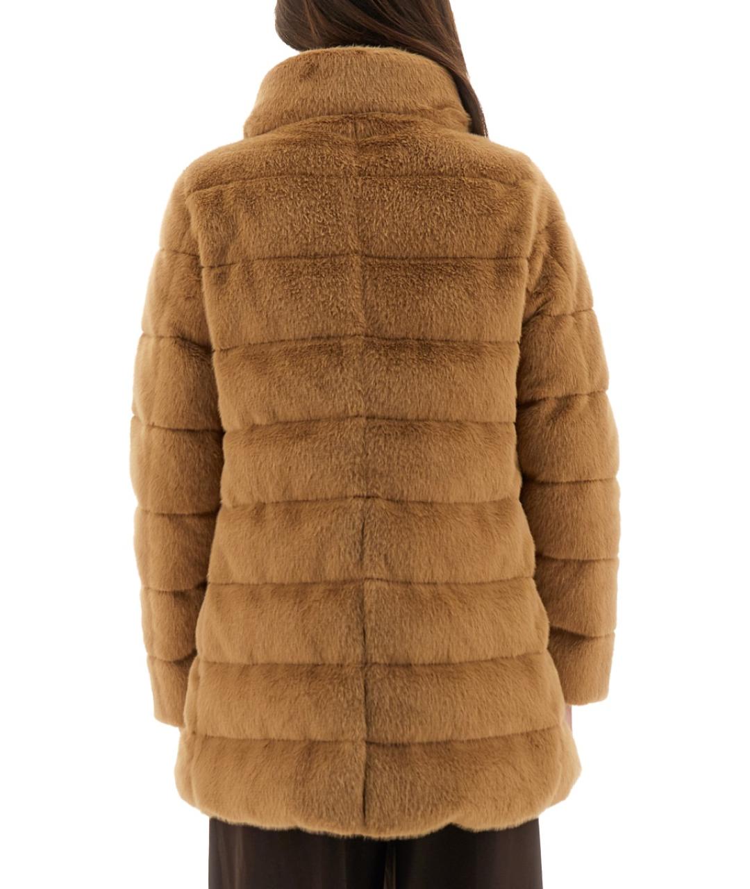 HERNO Бежевый полиэстеровый пуховик, фото 4