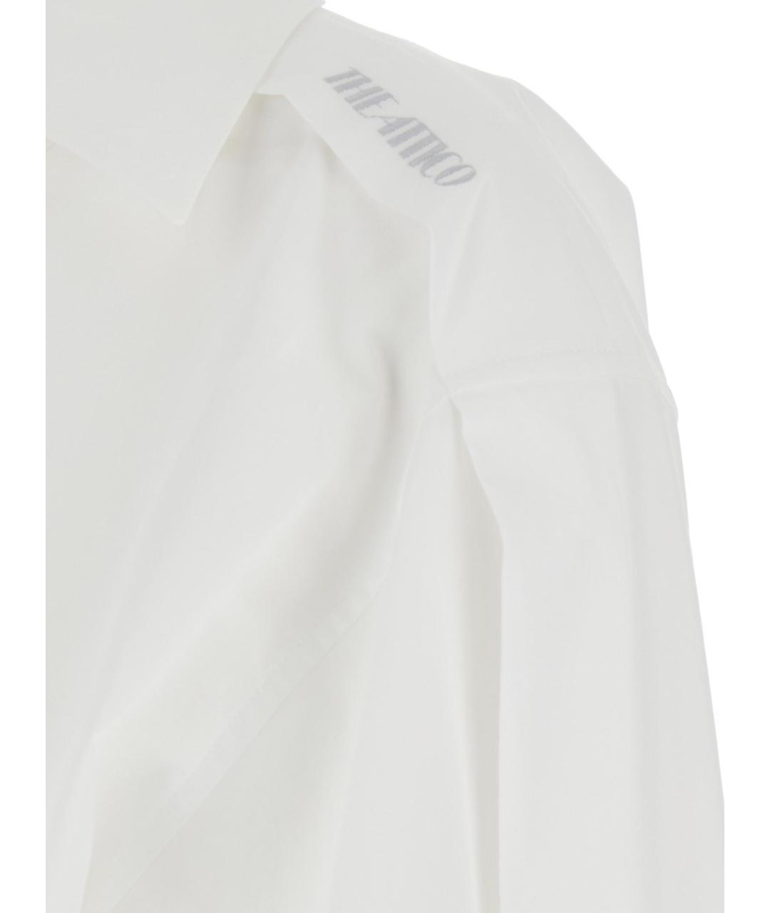 THE ATTICO Белая хлопковая рубашка, фото 3