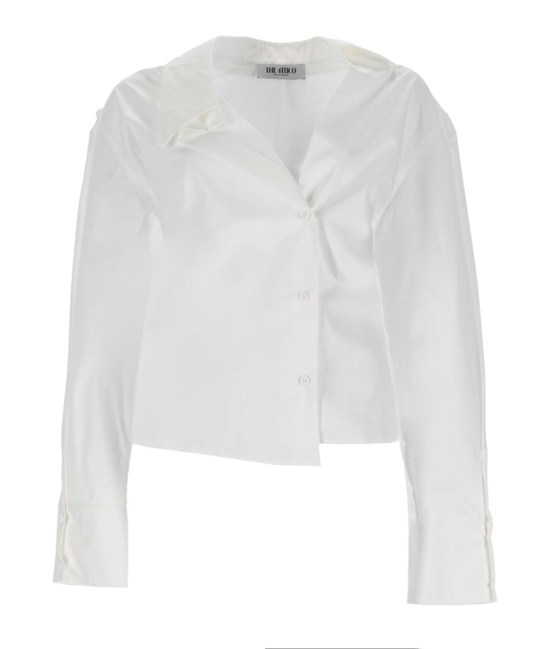 THE ATTICO Белая хлопковая рубашка, фото 1
