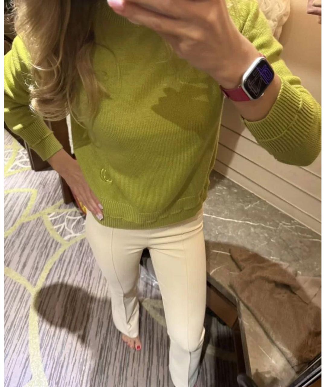 GUCCI Зеленый шерстяной джемпер / свитер, фото 3