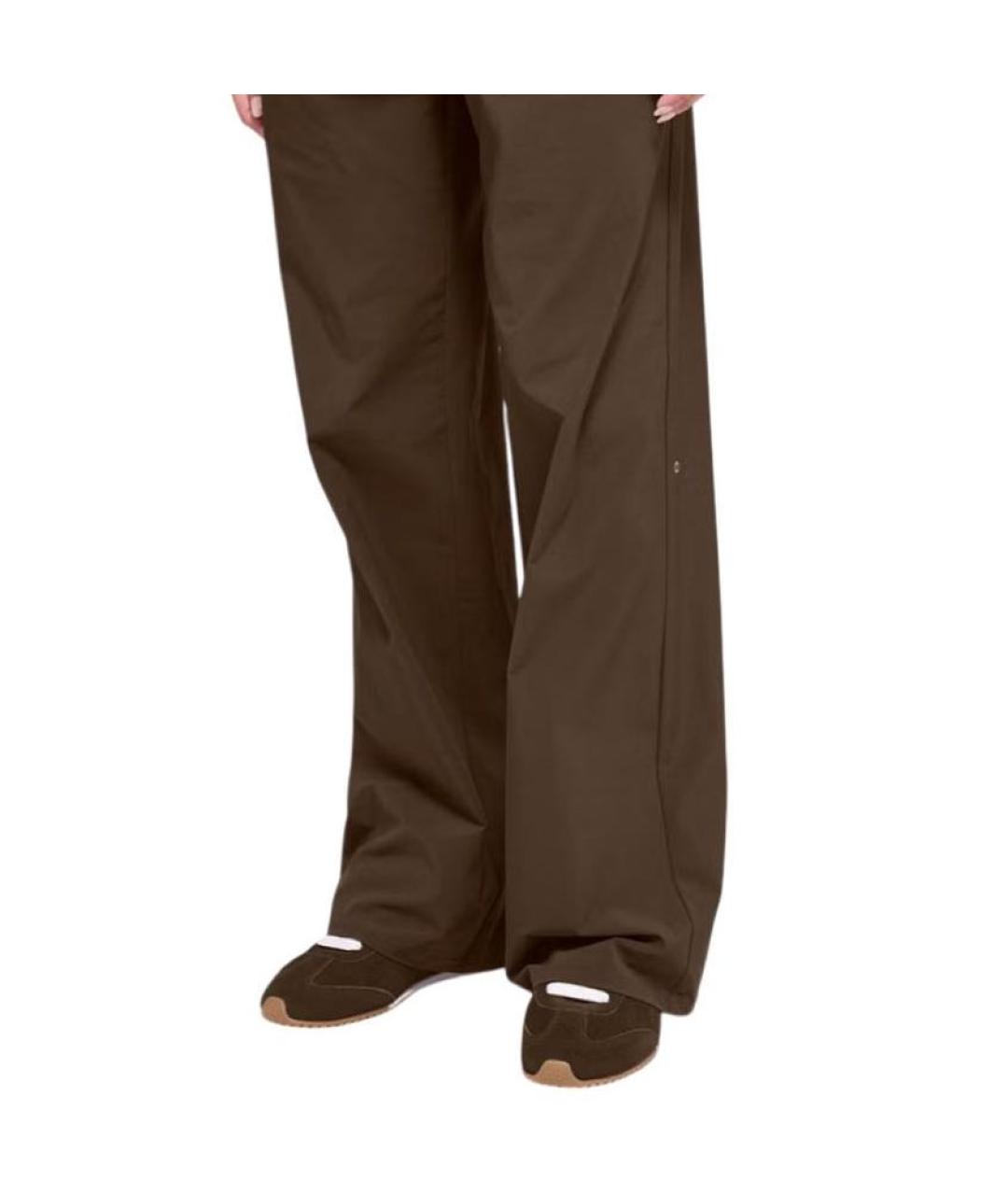 ALO YOGA Коричневые прямые брюки, фото 6