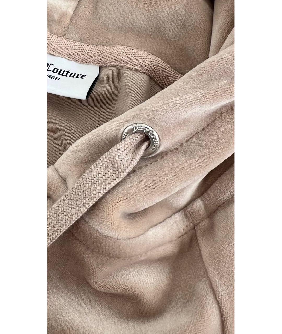 JUICY COUTURE Бежевый велюровый спортивные костюмы, фото 6
