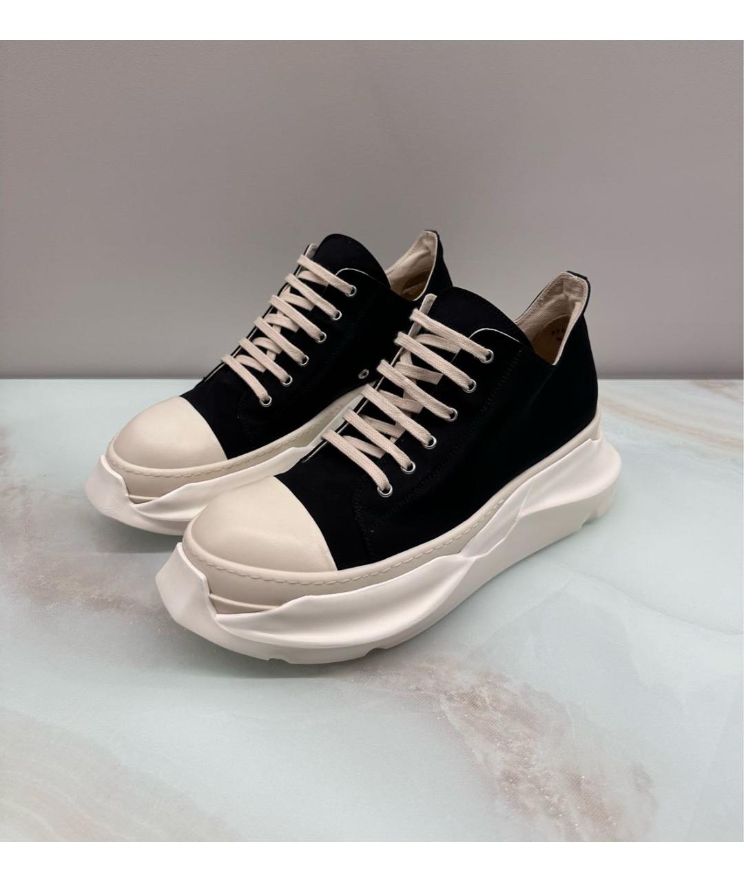 RICK OWENS DRKSHDW Черные низкие кроссовки / кеды, фото 3