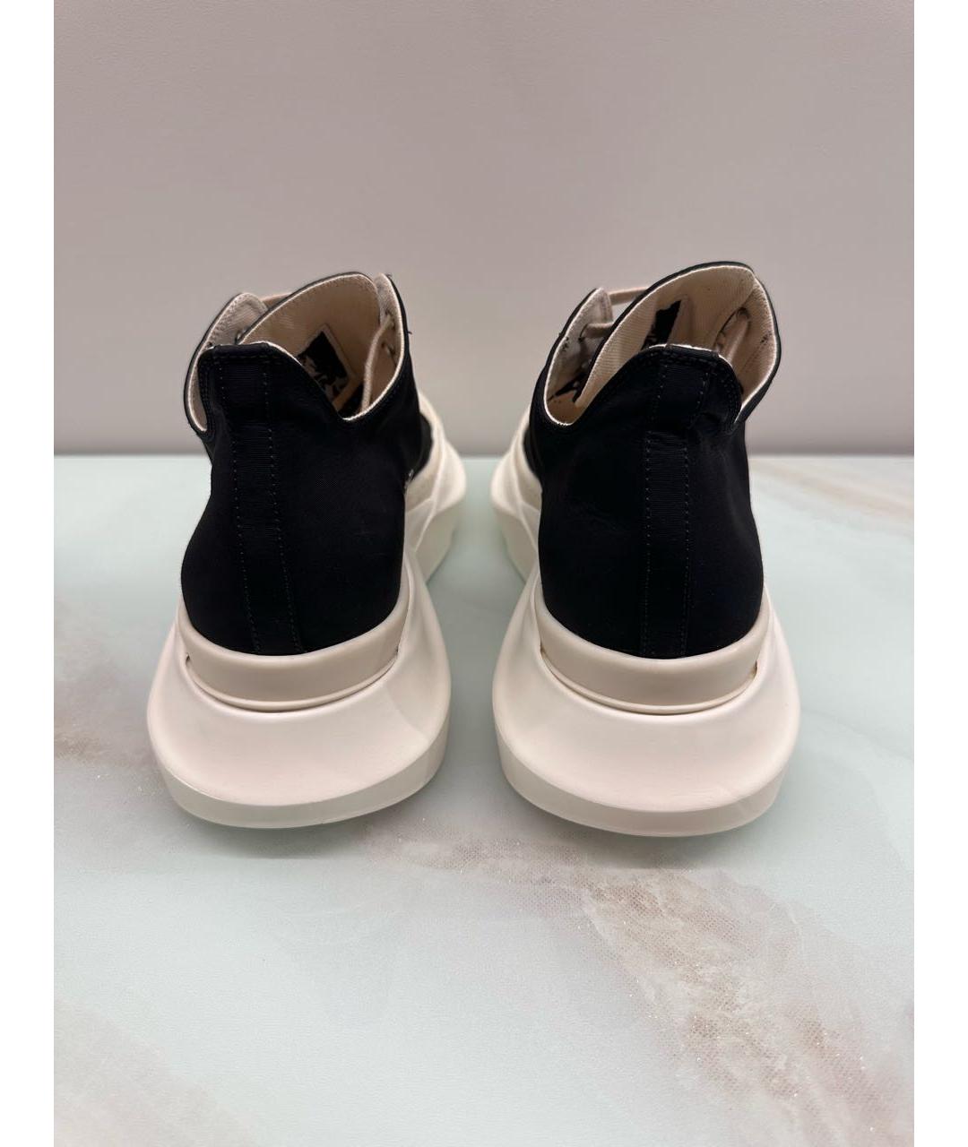 RICK OWENS DRKSHDW Черные низкие кроссовки / кеды, фото 4