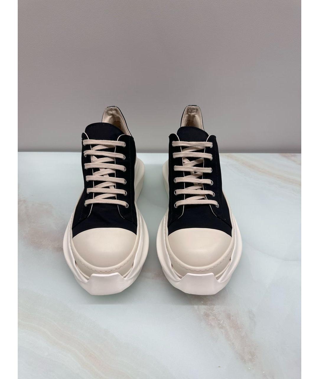 RICK OWENS DRKSHDW Черные низкие кроссовки / кеды, фото 2