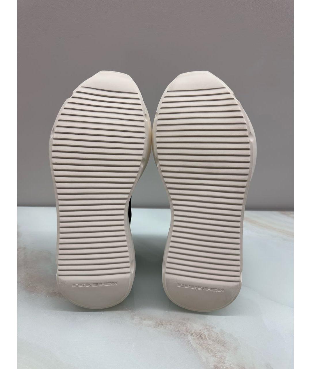 RICK OWENS DRKSHDW Черные низкие кроссовки / кеды, фото 5