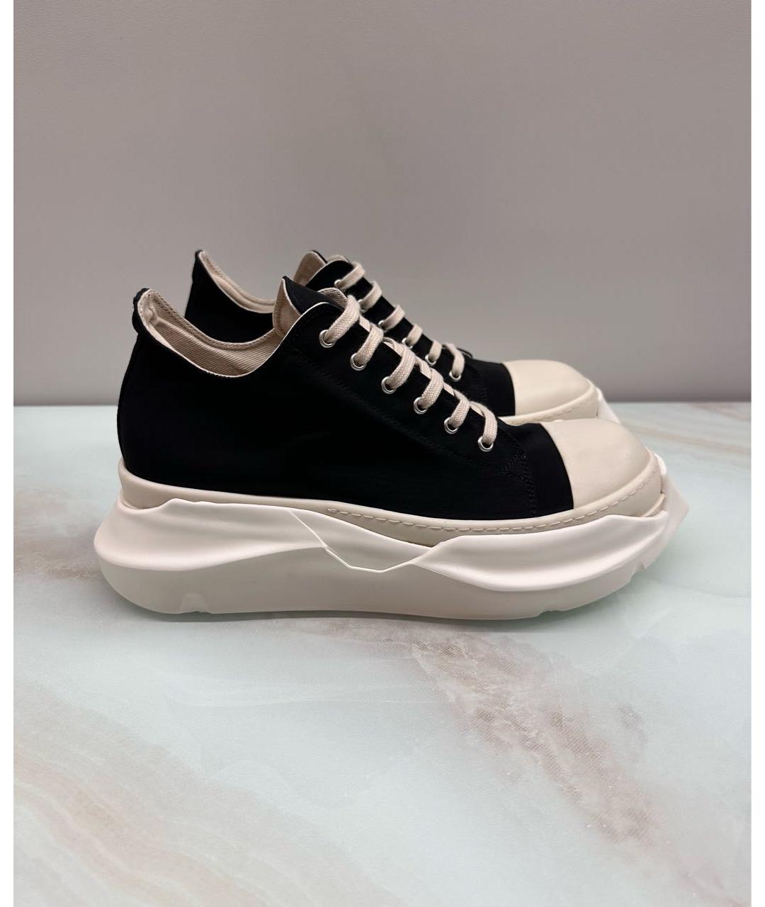 RICK OWENS DRKSHDW Черные низкие кроссовки / кеды, фото 7