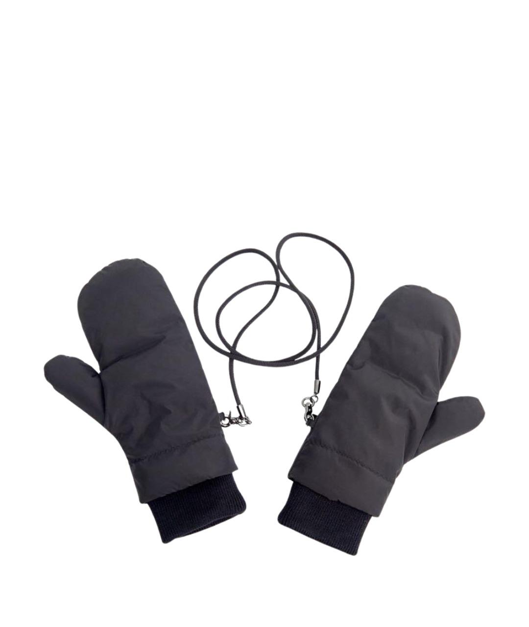 WEEKEND MAX MARA Черные синтетические варежки, фото 1