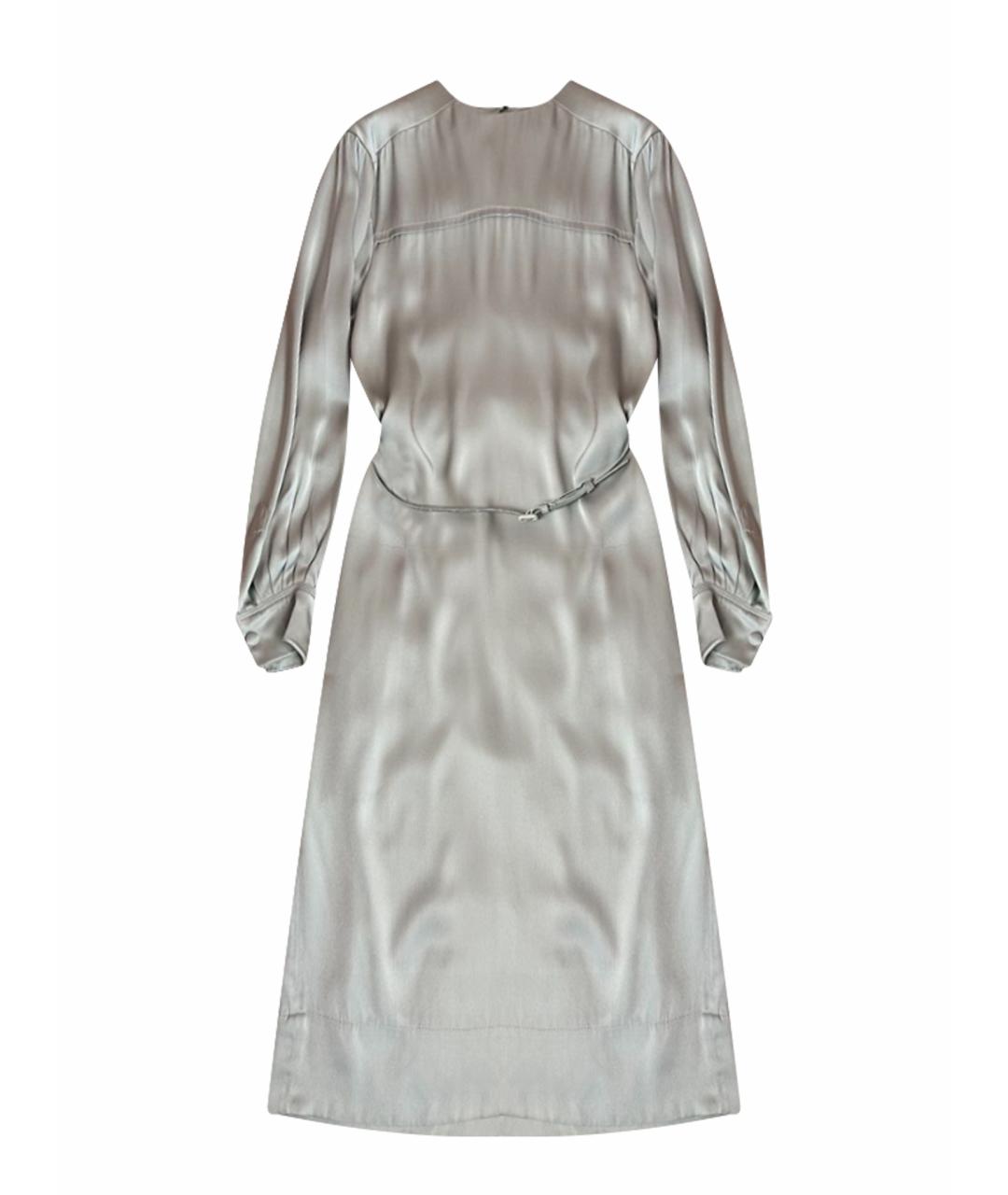 CELINE Серое шелковое коктейльное платье, фото 1