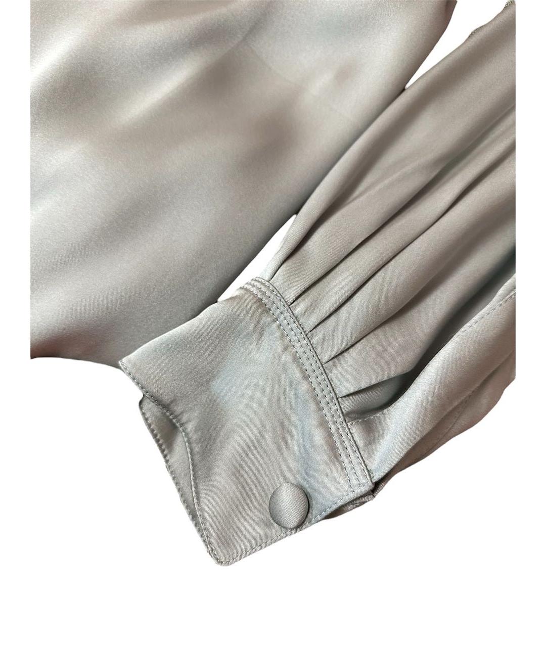 CELINE Серое шелковое коктейльное платье, фото 6