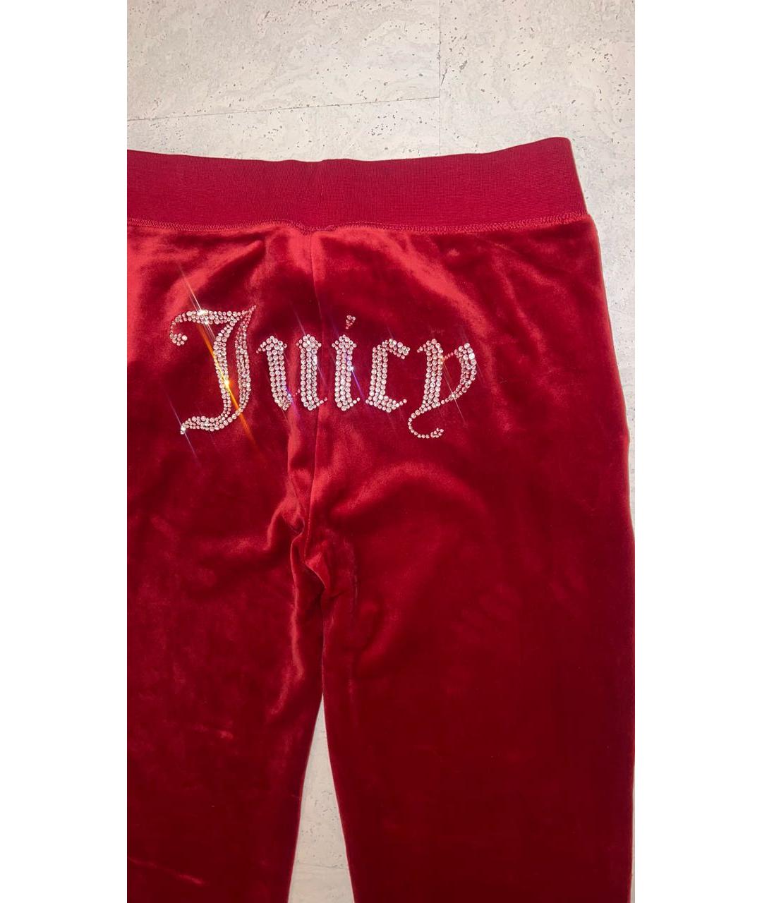 JUICY COUTURE Красный велюровый спортивные костюмы, фото 8