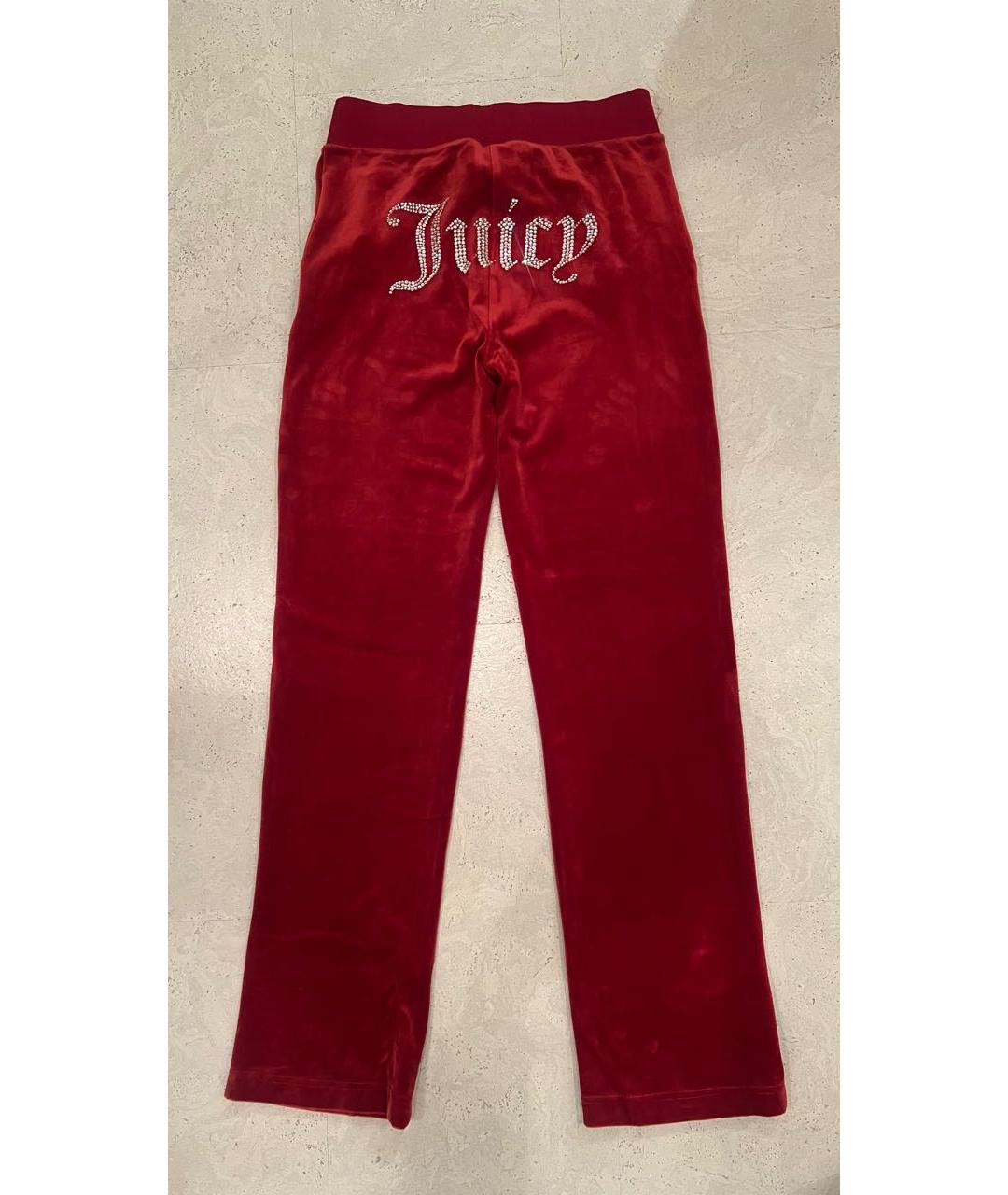 JUICY COUTURE Красный велюровый спортивные костюмы, фото 6