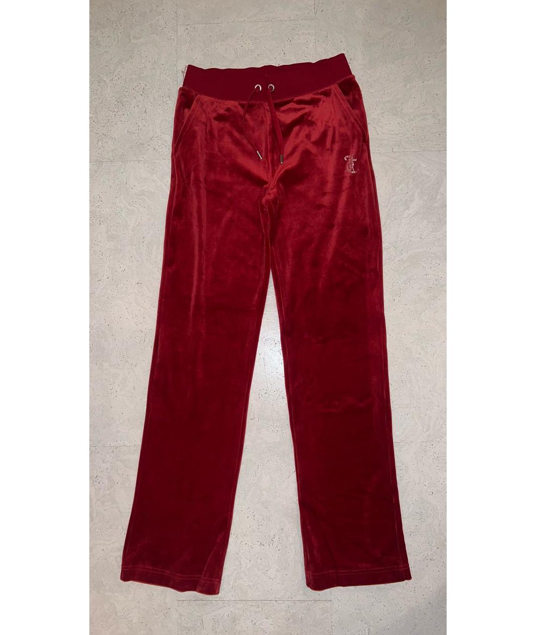 JUICY COUTURE Красный велюровый спортивные костюмы, фото 7