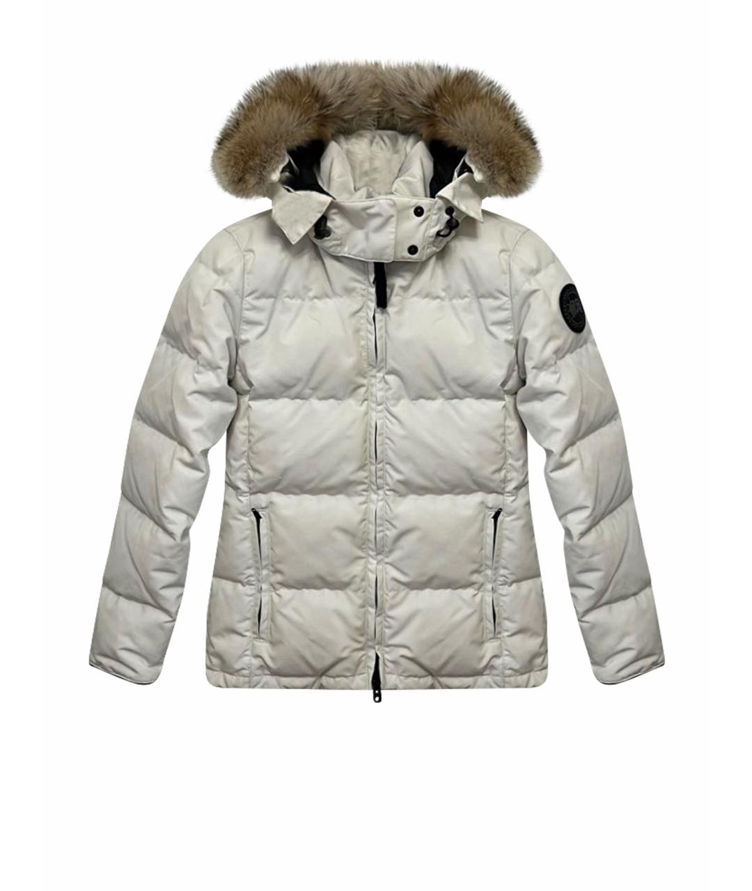 CANADA GOOSE Белая хлопко-эластановая парка, фото 1