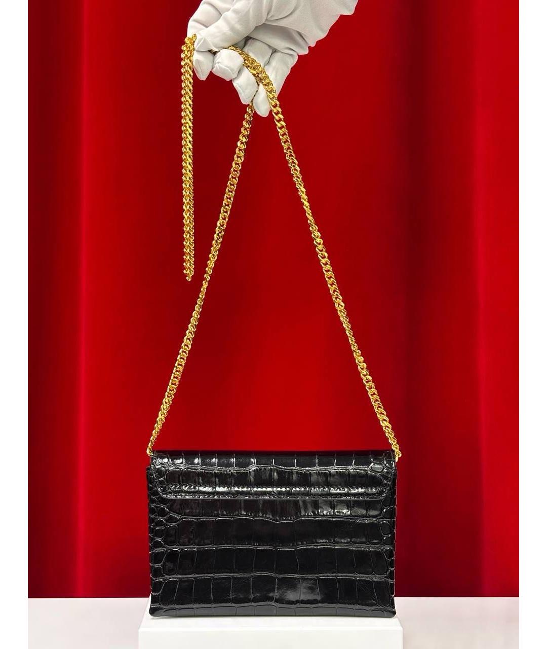 TOM FORD Черная кожаная сумка через плечо, фото 5