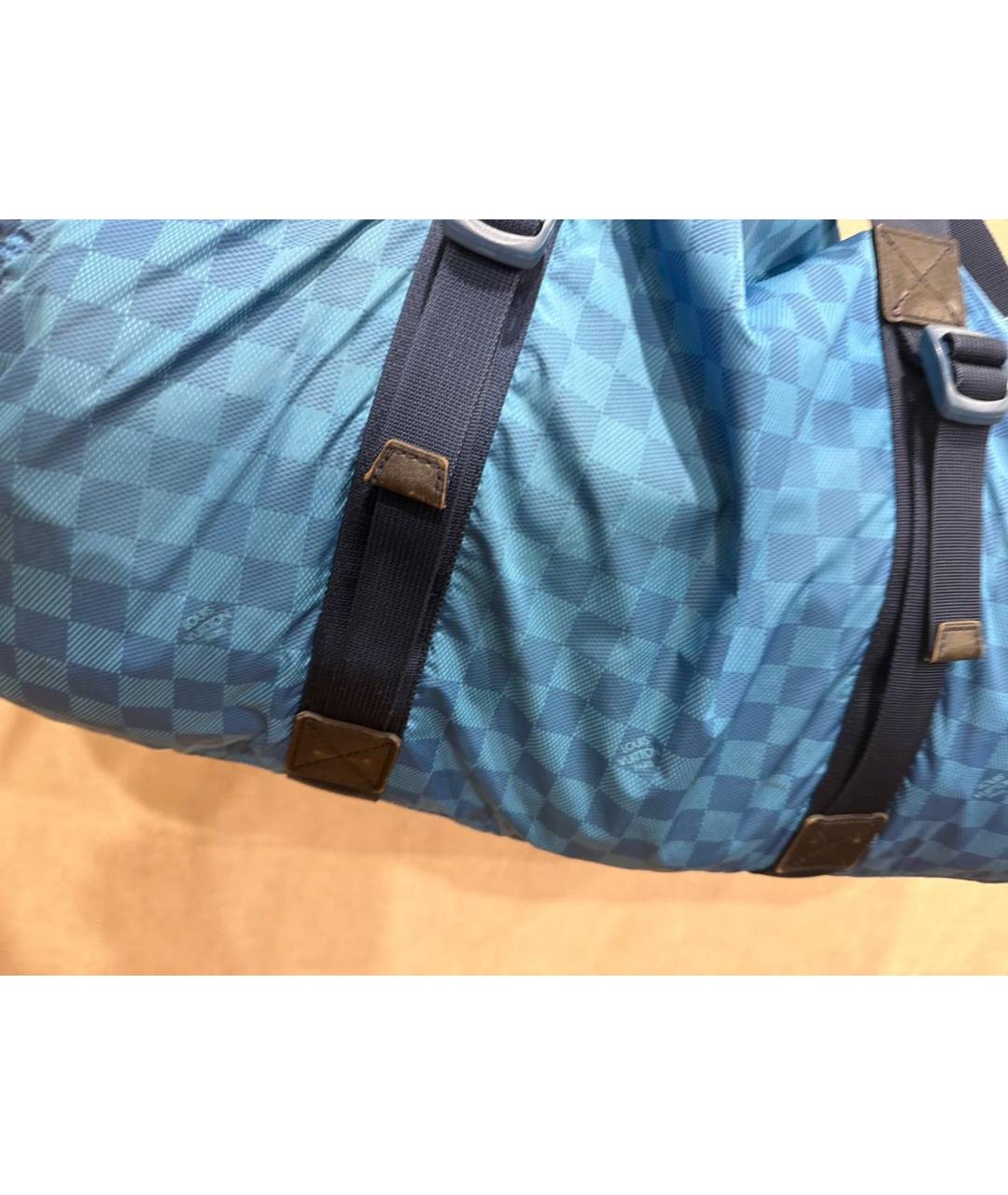 LOUIS VUITTON Синяя дорожная/спортивная сумка, фото 4