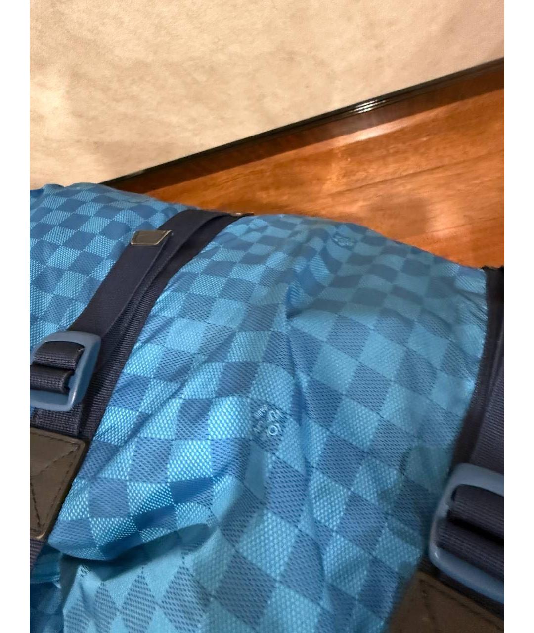 LOUIS VUITTON Синяя дорожная/спортивная сумка, фото 6