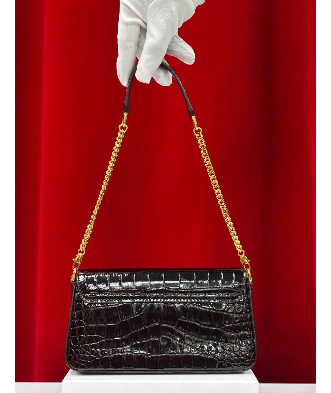 TOM FORD Черная сумка через плечо из лакированной кожи, фото 5