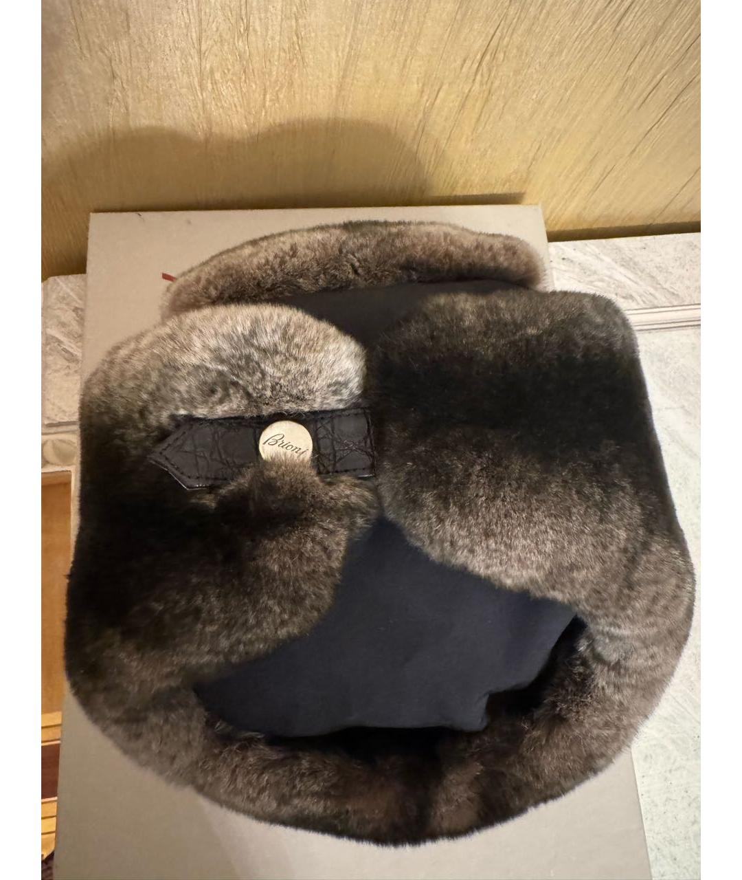 BRIONI Антрацитовая шапка, фото 3