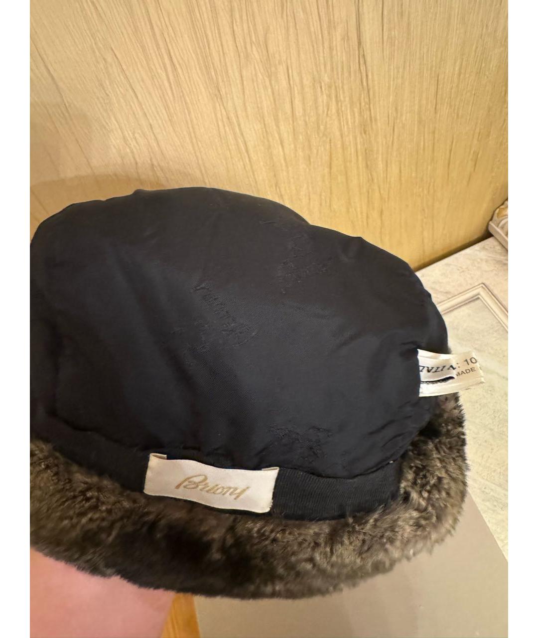 BRIONI Антрацитовая шапка, фото 6