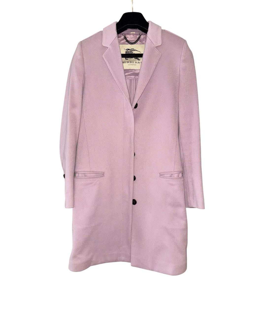 BURBERRY Фиолетовое кашемировое пальто, фото 9