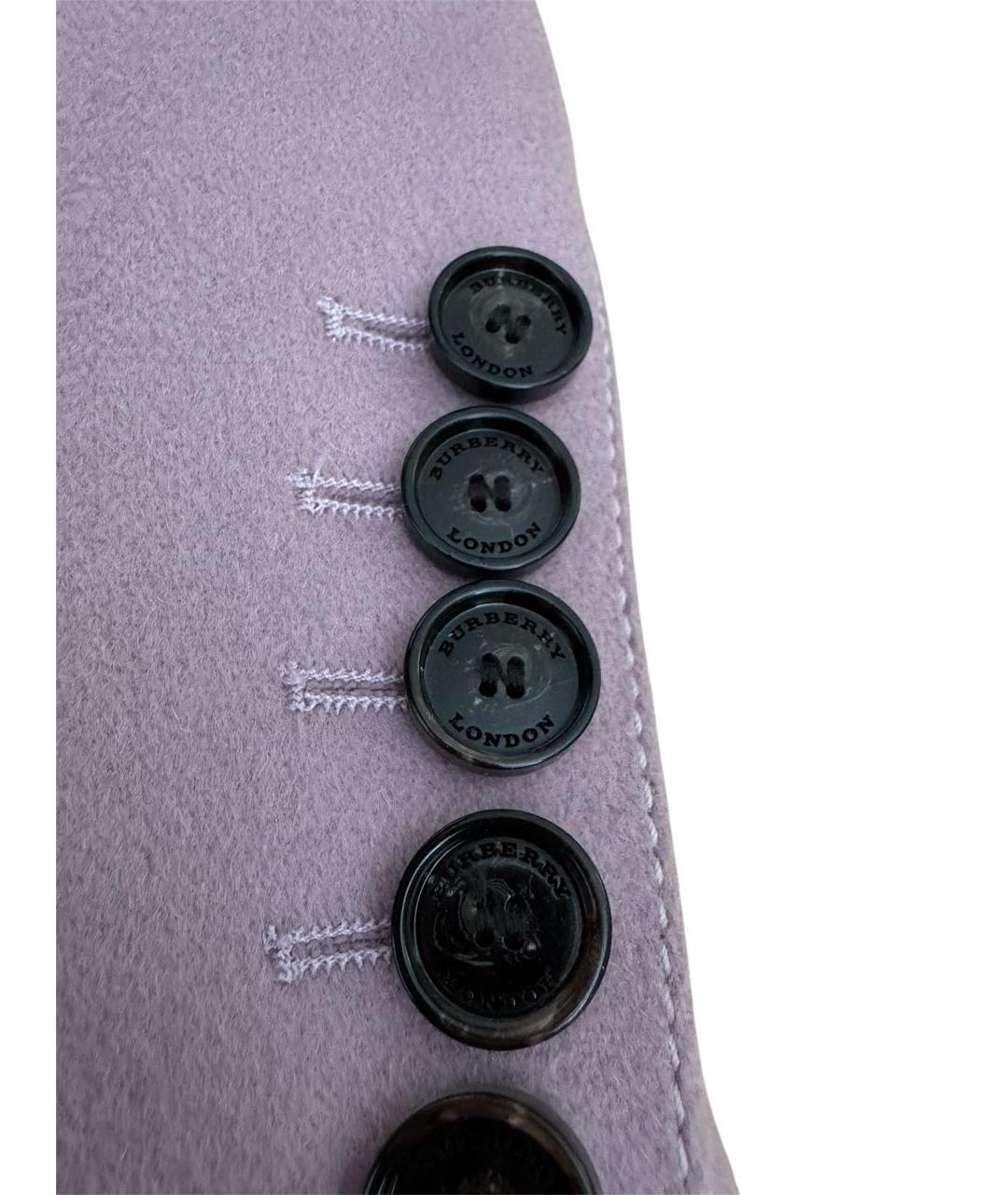 BURBERRY Фиолетовое кашемировое пальто, фото 8