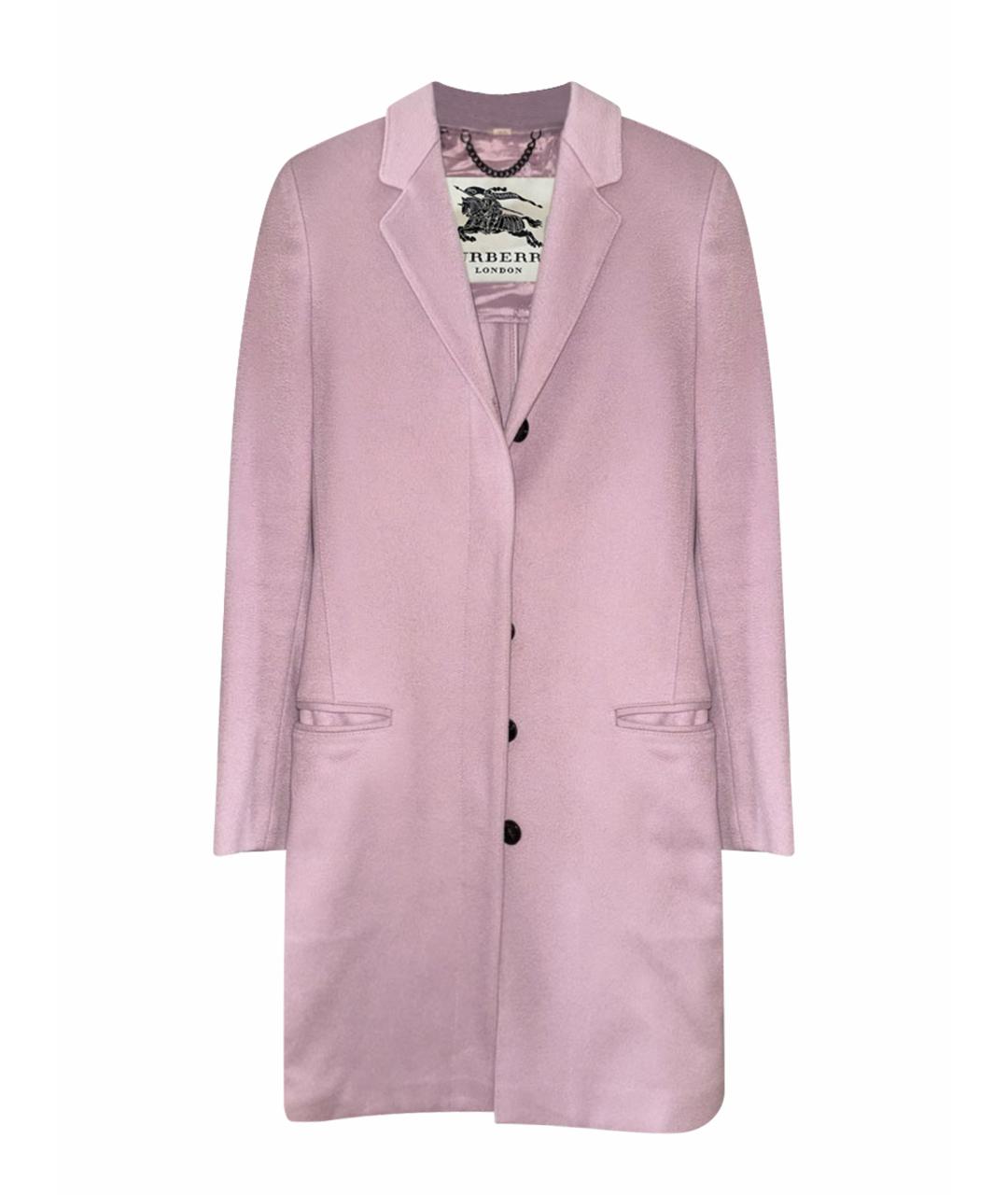 BURBERRY Фиолетовое кашемировое пальто, фото 1