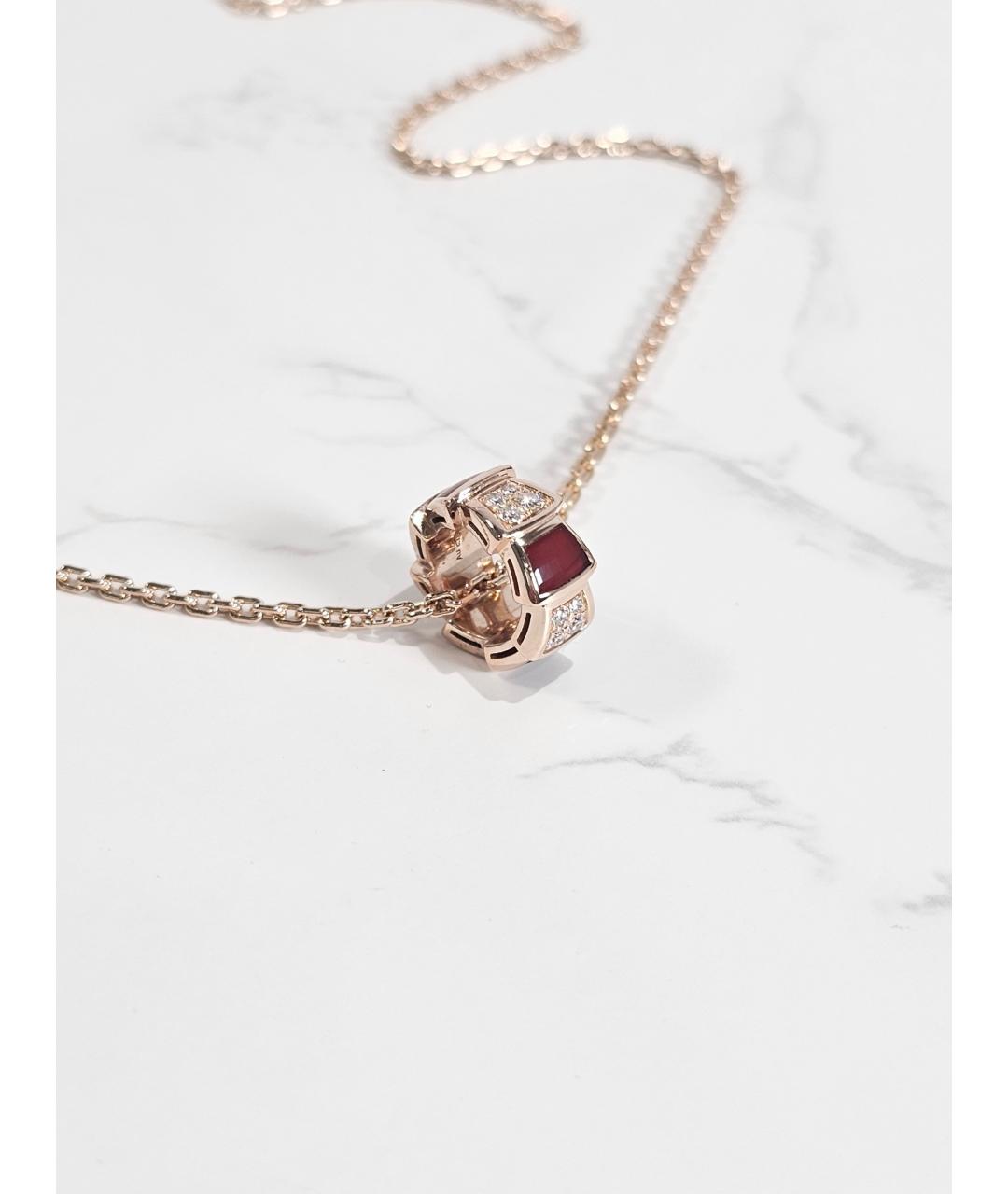 BVLGARI Золотая подвеска из розового золота, фото 2