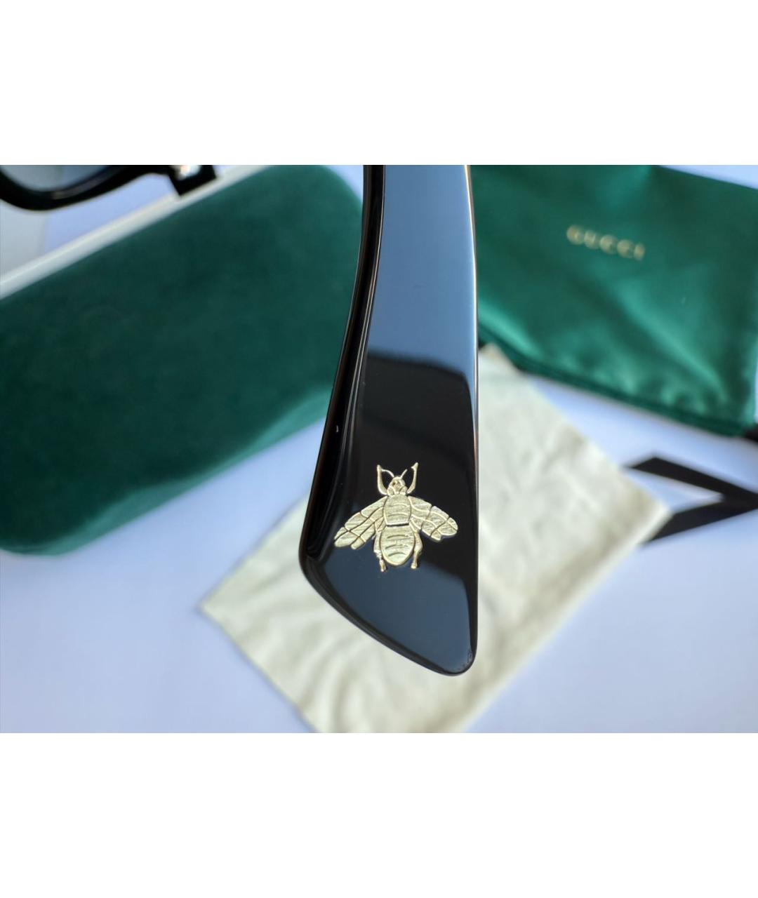 GUCCI Черные пластиковые солнцезащитные очки, фото 4