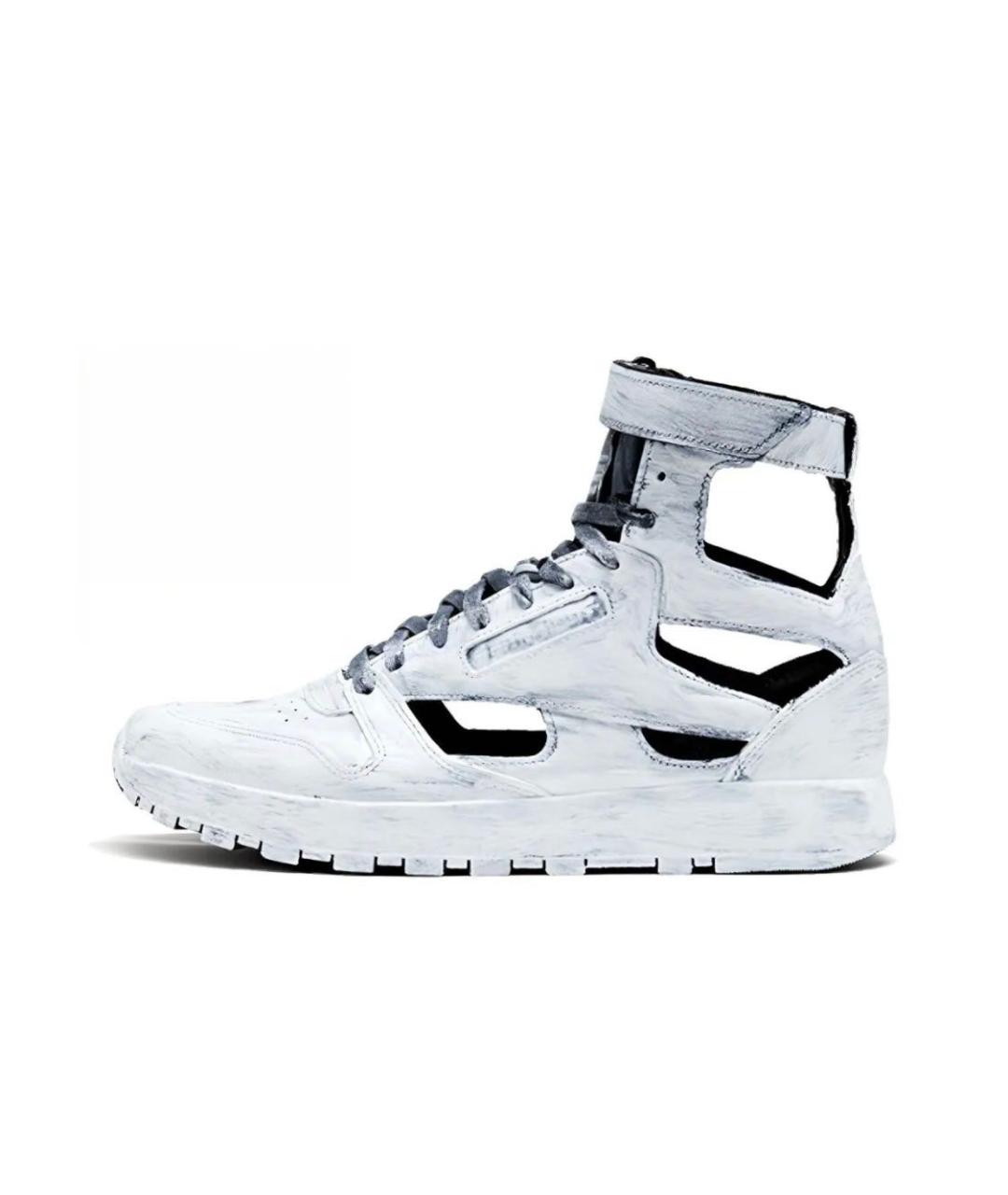 MAISON MARGIELA Белые кожаные кеды, фото 9