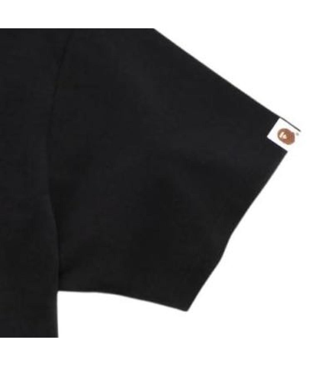 BAPE Черная хлопковая футболка, фото 3