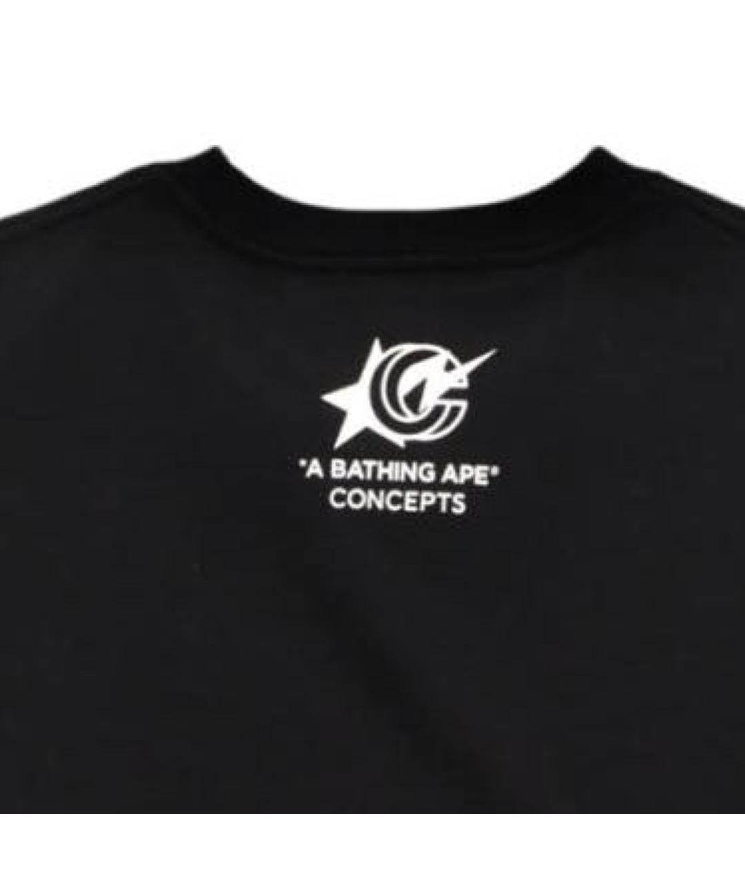 BAPE Черная хлопковая футболка, фото 5