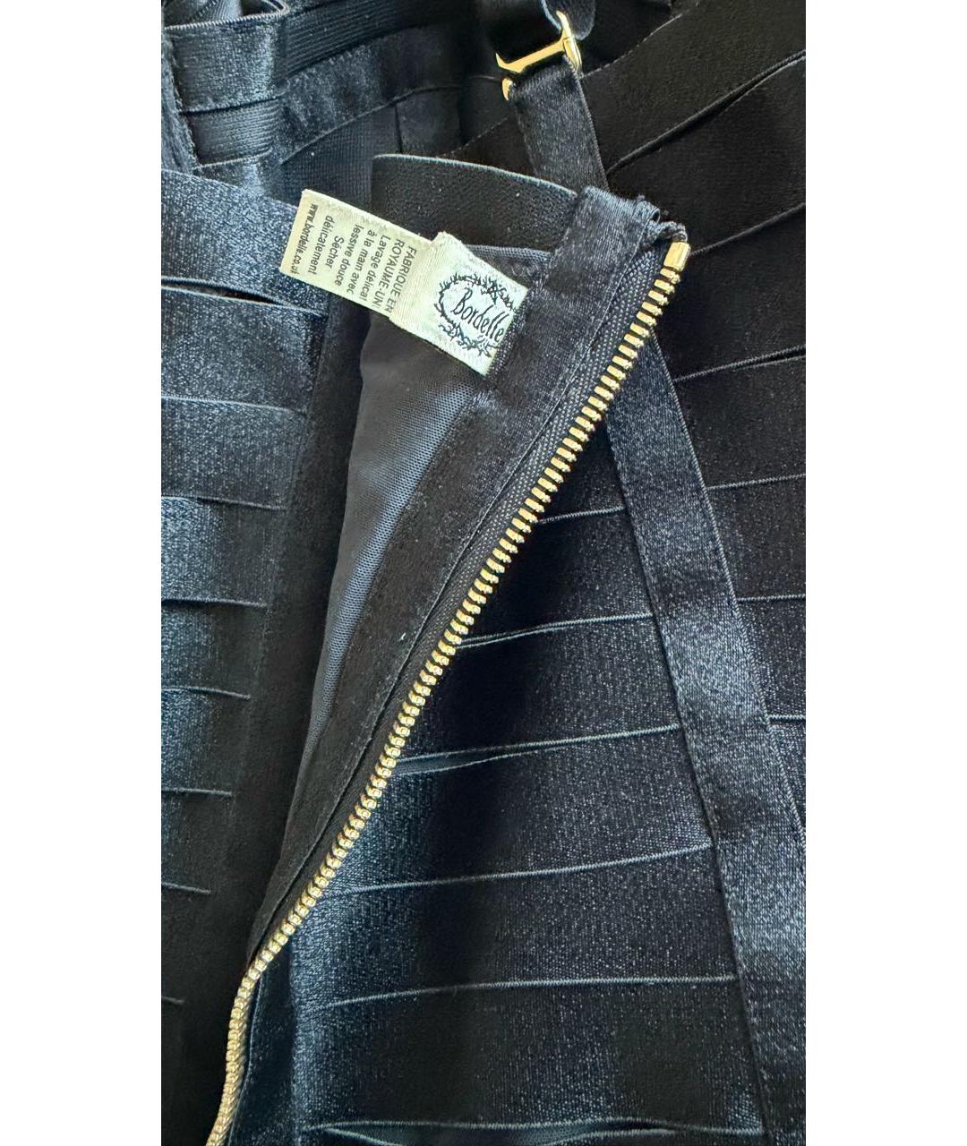 BORDELLE Черное полиамидовое коктейльное платье, фото 6