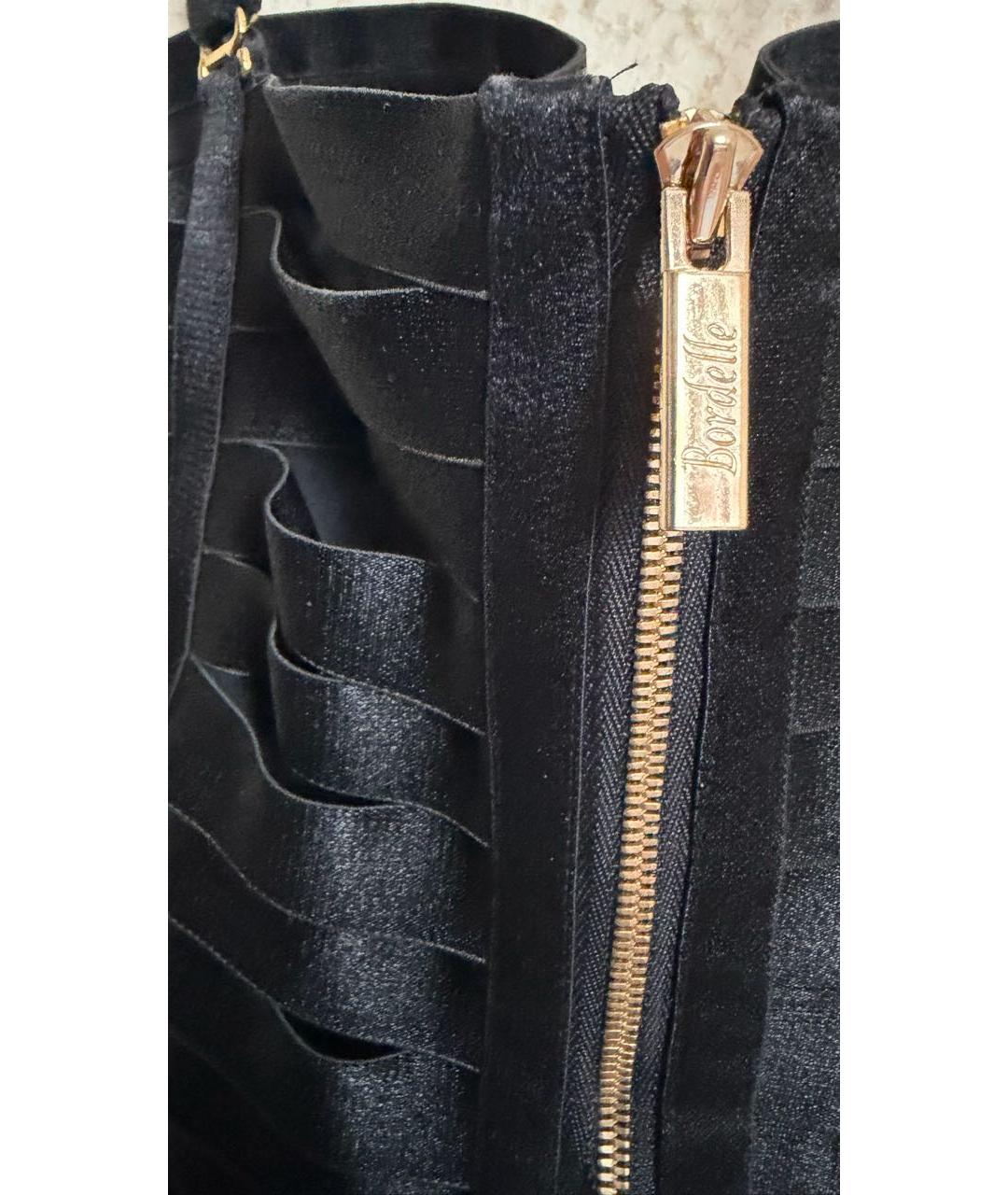 BORDELLE Черное полиамидовое коктейльное платье, фото 5